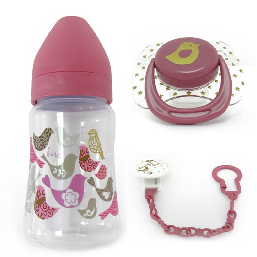 �� ����� + ���� + ����� ���� Feeding Bottle + Soother + Soother Clip Set   