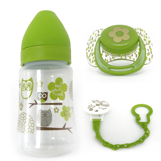 �� ����� + ���� + ����� ���� Feeding Bottle + Soother + Soother Clip Set   