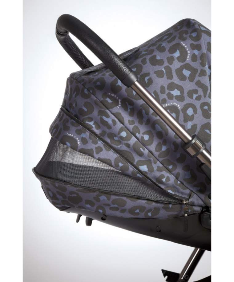 ���� Urbo 2 - ������ ����� Tiba + Marl Urbo� - Navy Blue & Leopard Print ���� MAMAS&PAPAS �����