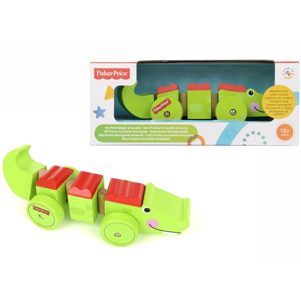 תנין חוליות עשוי עץ מבית פישר פרייס fisher price תנין חוליות עשוי עץ מבית פישר פרייס fisher price