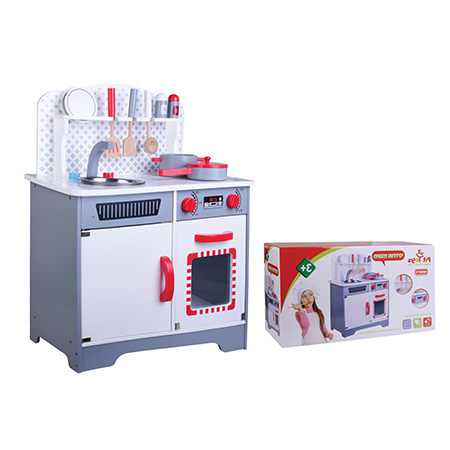 מטבח מודרני מאובזר לילדים מעץ מלא מבית Pit Toys מטבח מודרני מאובזר לילדים מעץ מלא מבית Pit Toys