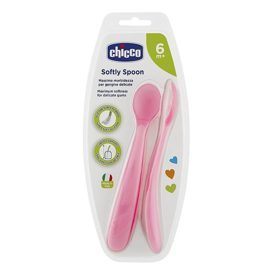 <h1 class="product-right-title1">��� ����� ������ ����  Chicco 2 Pcs Soft Spoon 6m+ Pink</h1>
