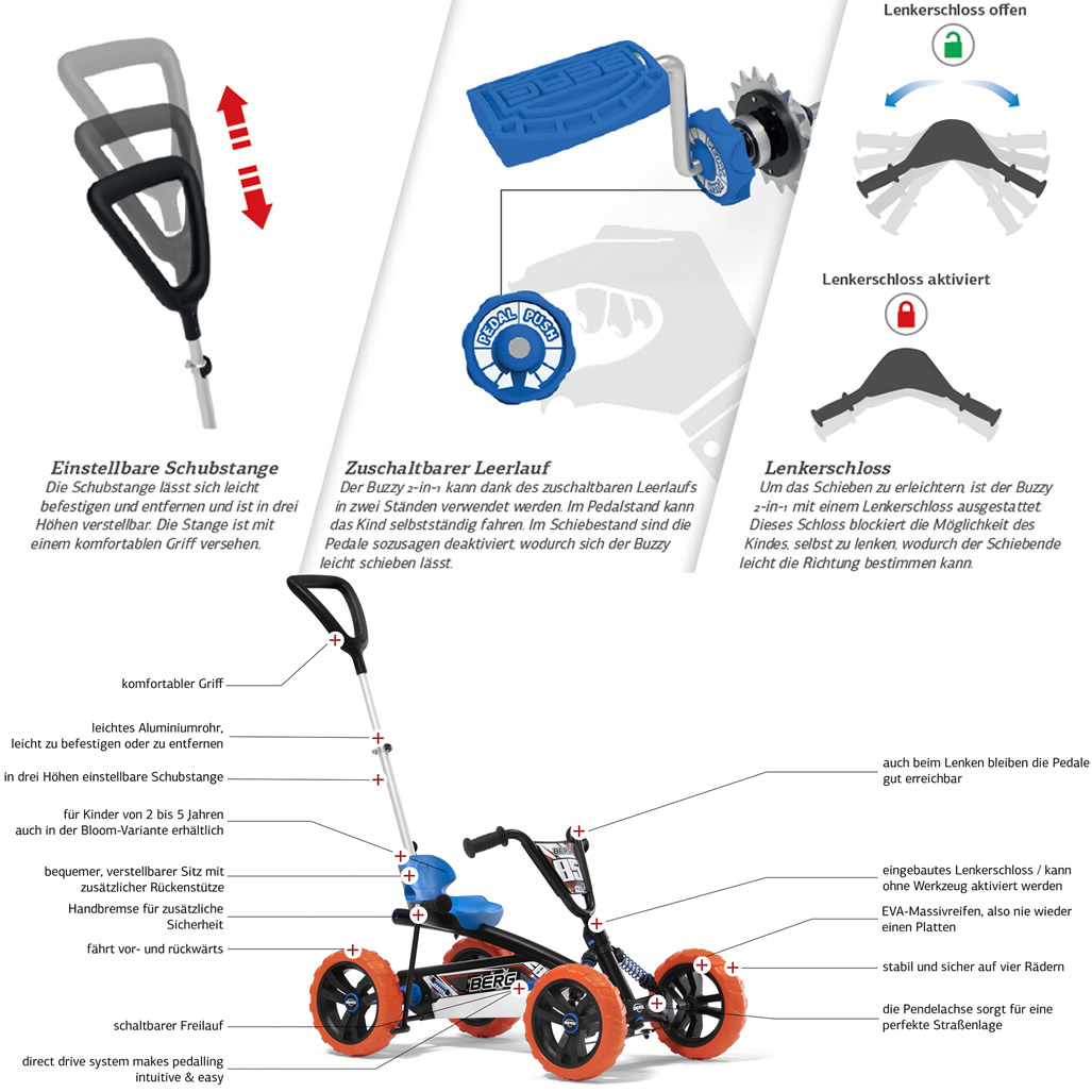 BERG- Buzzy Nitro 2-in-1 ����� ���� ����� 