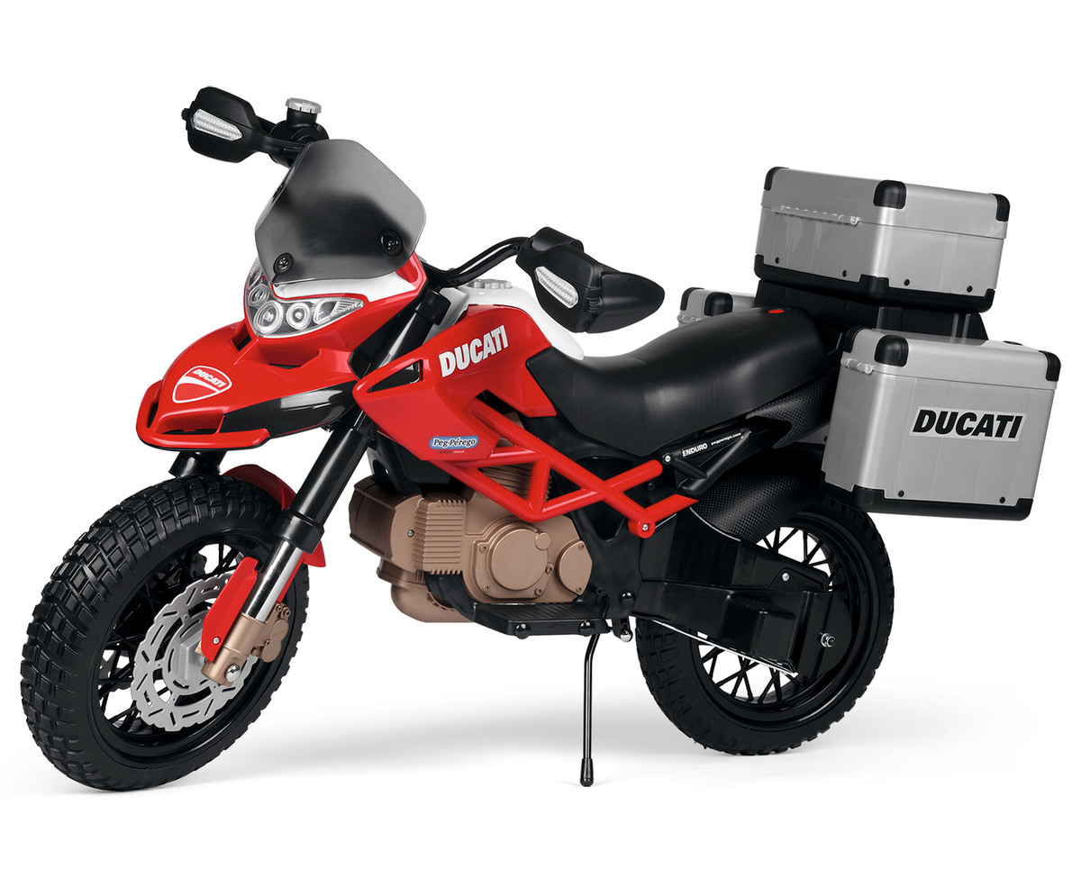 אופנוע ממונע לילדים - דוקטי אנדורו 12V Peg perego