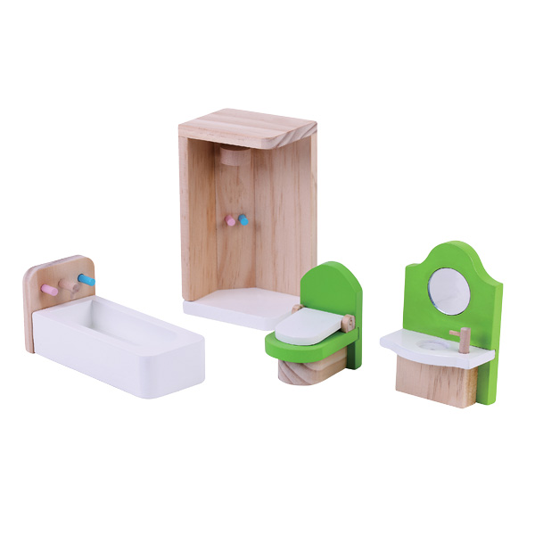 ריהוט חדר מקלחת לבית בובות pit toys ריהוט חדר מקלחת לבית בובות pit toys