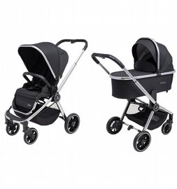 עגלת CIELO PL SILVER CHROME 2022 - שחור ידית שחורה SPORT LINE