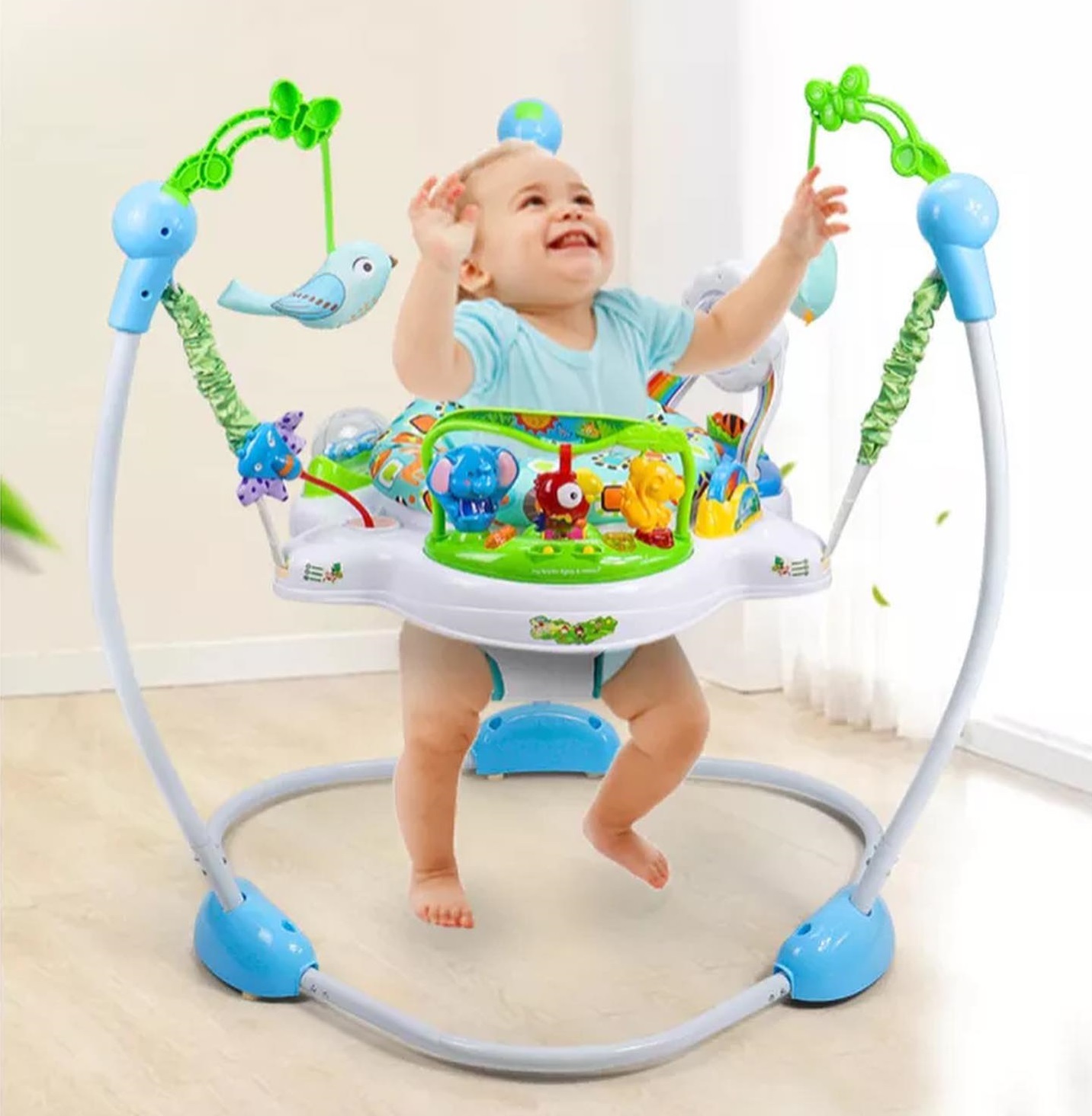 גאמפר משולב מרכז פעילות , מסתובב 360 - ציפורים גאמפר משולב מרכז פעילות , מסתובב 360 - ציפורים