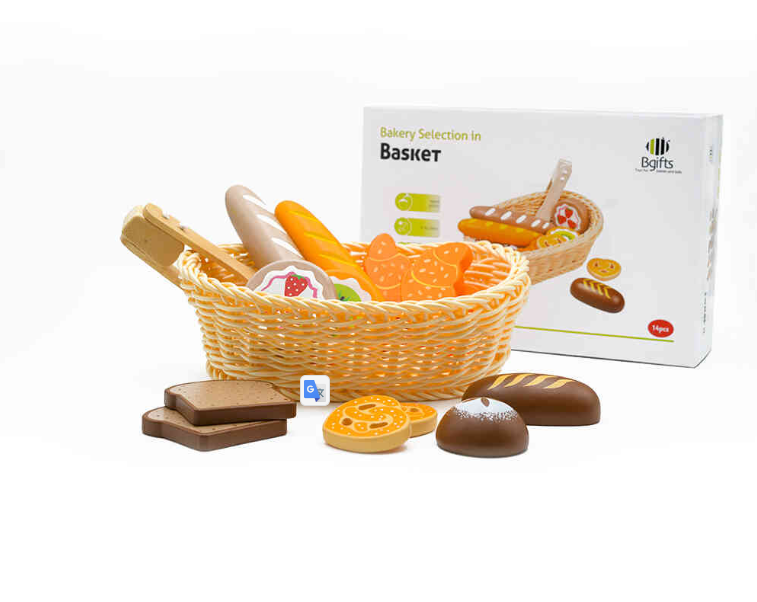סלסלת לחמים ומאפים מעץ - BGIFTS סלסלת לחמים ומאפים מעץ - BGIFTS