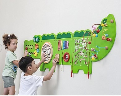 לוח פעיל לקיר תנין 5 שלבים ענק ויגה - VIGA לוח פעיל לקיר תנין 5 שלבים ענק ויגה - VIGA