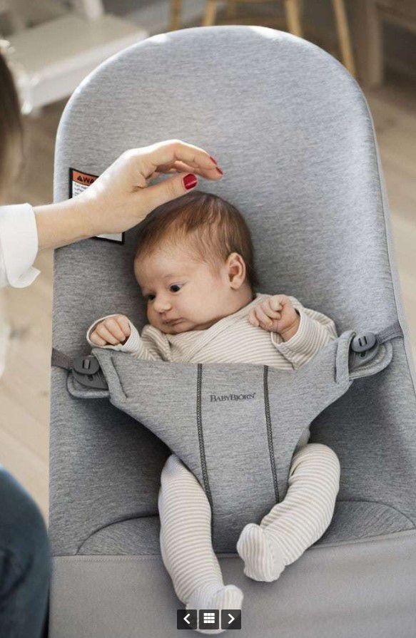 ��������� ������ Baby Bouncer ����� ���� 3D- ���� ���� 3D Light Grey ����� �����