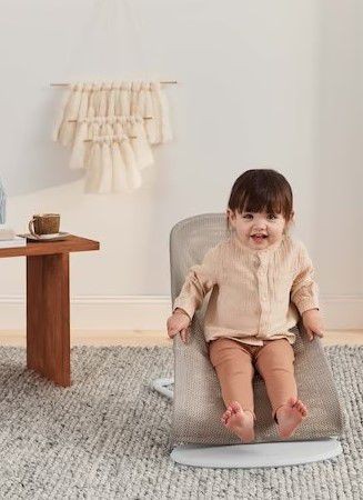 ��������� ������ Baby Bouncer �� ���� Mesh - ��/��� Grey Beige/White ����� �����