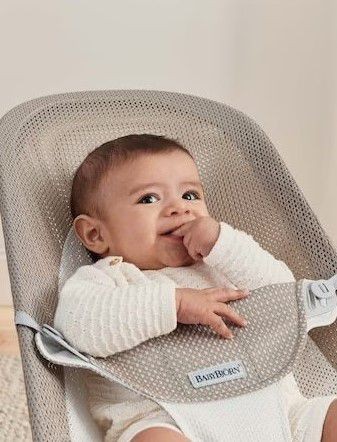 ��������� ������ Baby Bouncer �� ���� Mesh - ��/��� Grey Beige/White ����� �����