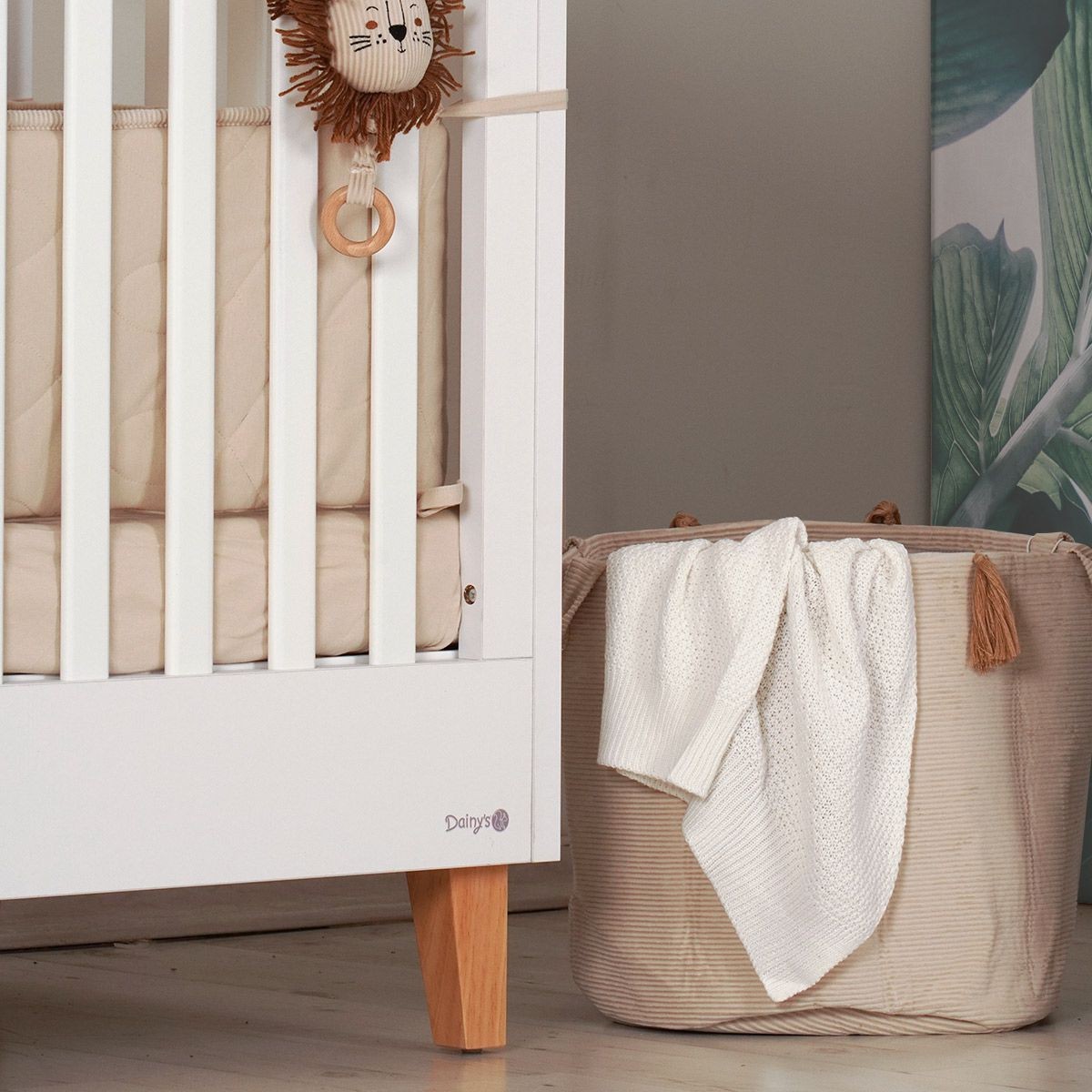 ���� ����� ����� ���/�� � Valley� Baby Bed White/Wood 127�63 cm