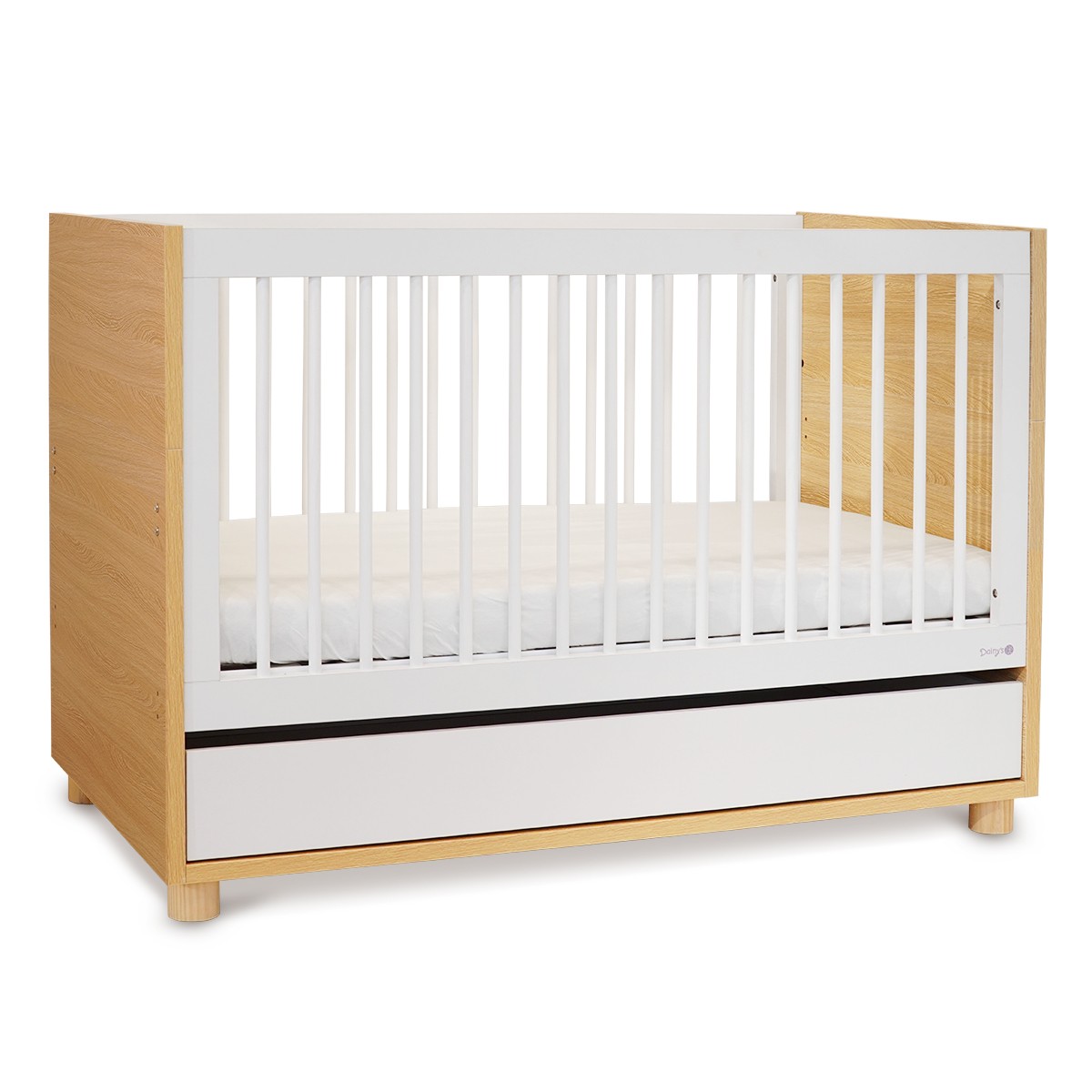 ���� ����� ���� ���/�� � Corry� Baby Bed White/Wood 130�70 cm