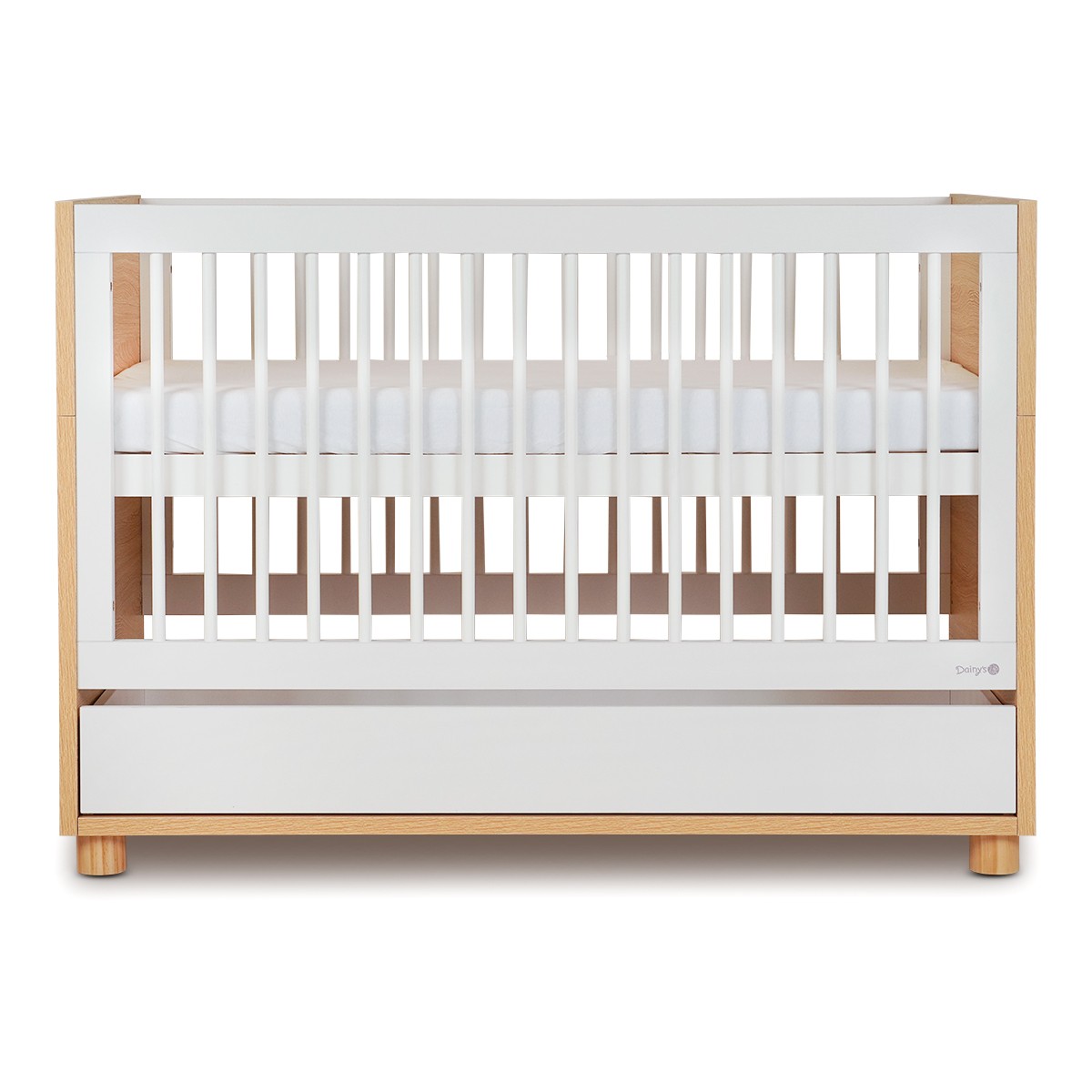 ���� ����� ���� ���/�� � Corry� Baby Bed White/Wood 130�70 cm