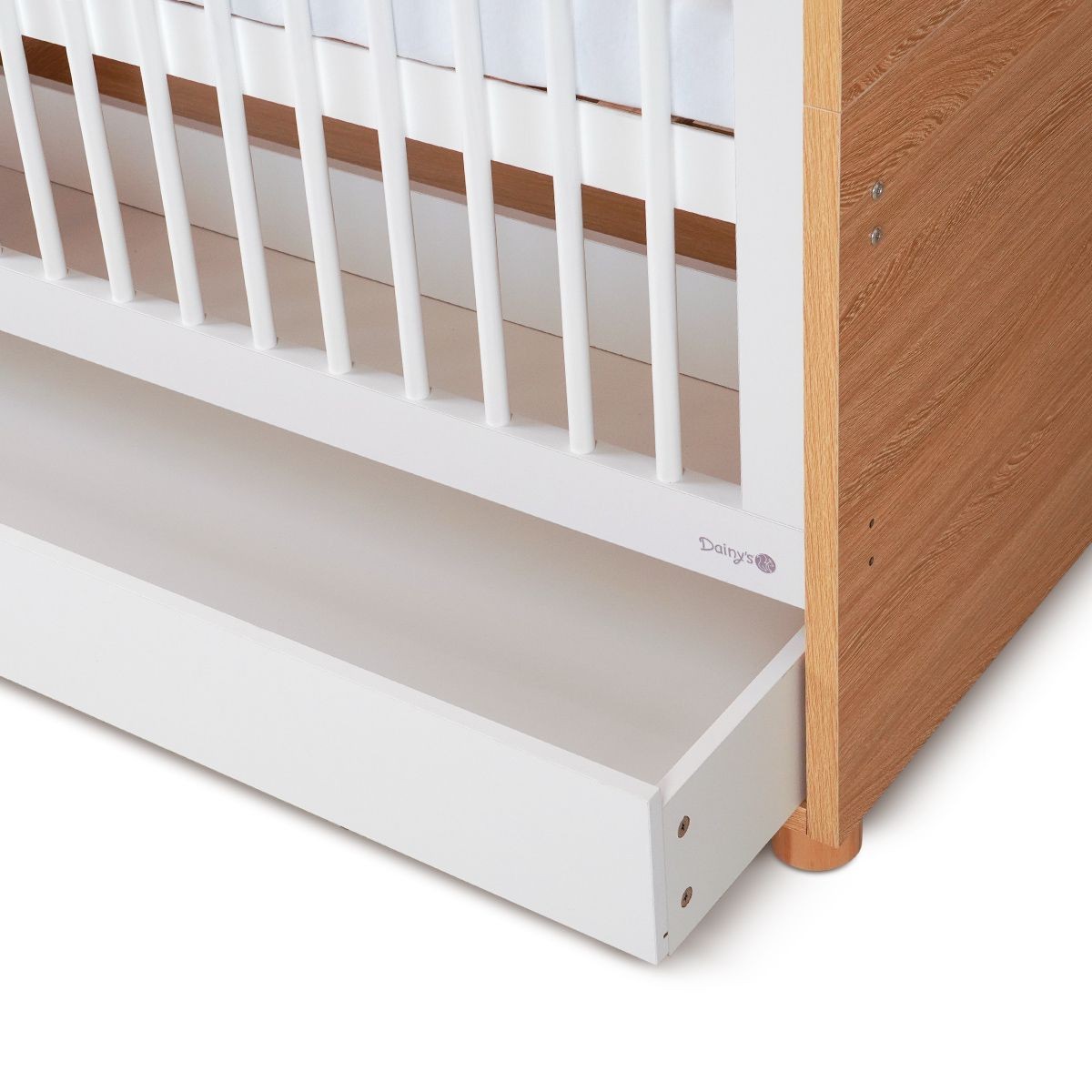 ���� ����� ���� ���/�� � Corry� Baby Bed White/Wood 130�70 cm
