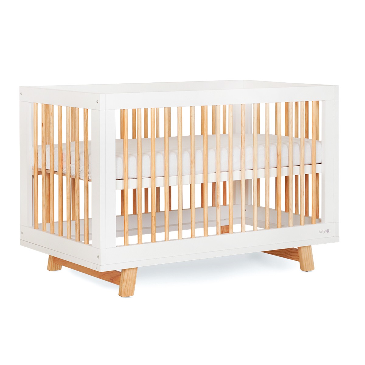���� ����� ���� ���/�� � Moly� Baby Bed White/Wood 120�60 cm