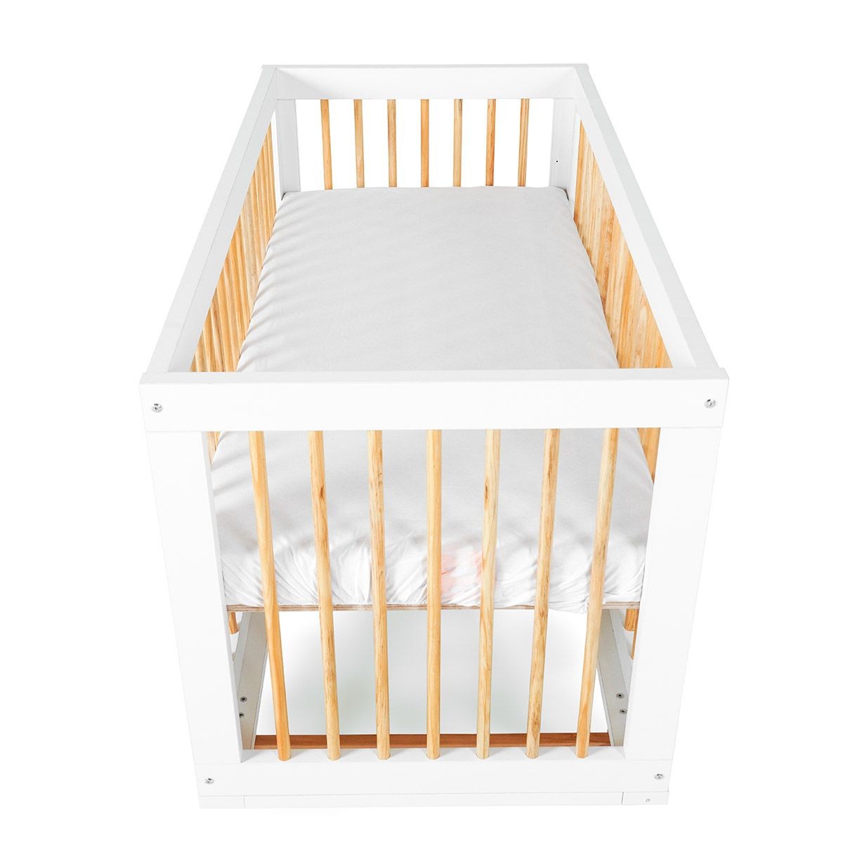 ���� ����� ���� ���/�� � Moly� Baby Bed White/Wood 120�60 cm