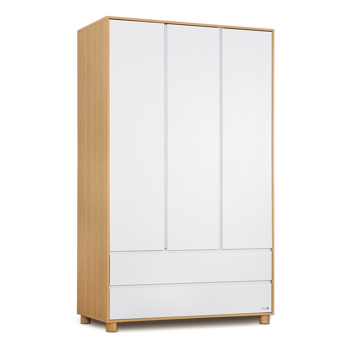 ���� ����� ������ ���/�� � Brady� Wardrobe White/Wood 120x60x200 cm