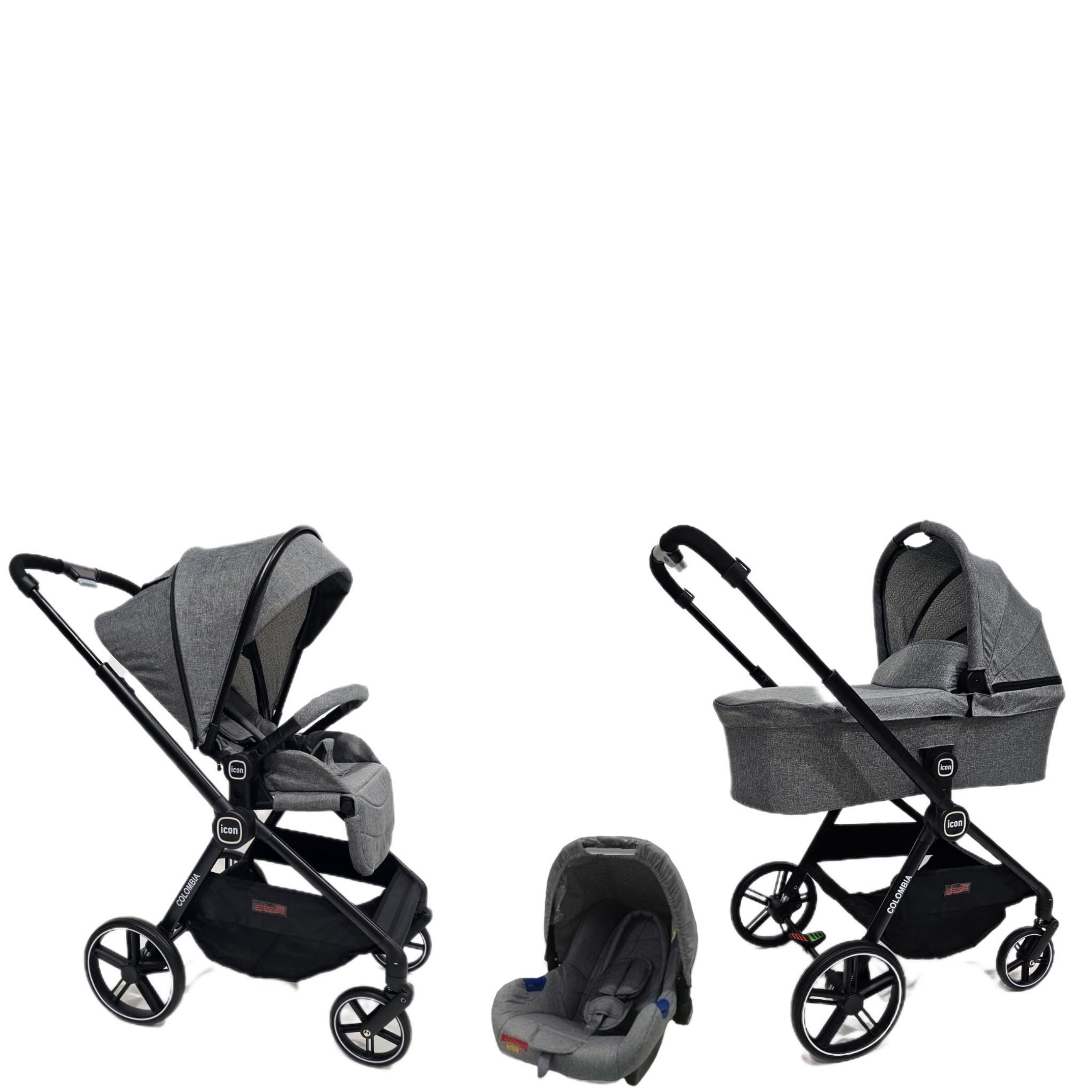 עגלת קולומביה 3 חלקים- אמבטיה טיולון וסלקל בייבי מישל Baby Michel- COLOMBIA-אפור עגלת קולומביה 3 חלקים- אמבטיה טיולון וסלקל בייבי מישל Baby Michel- COLOMBIA-אפור