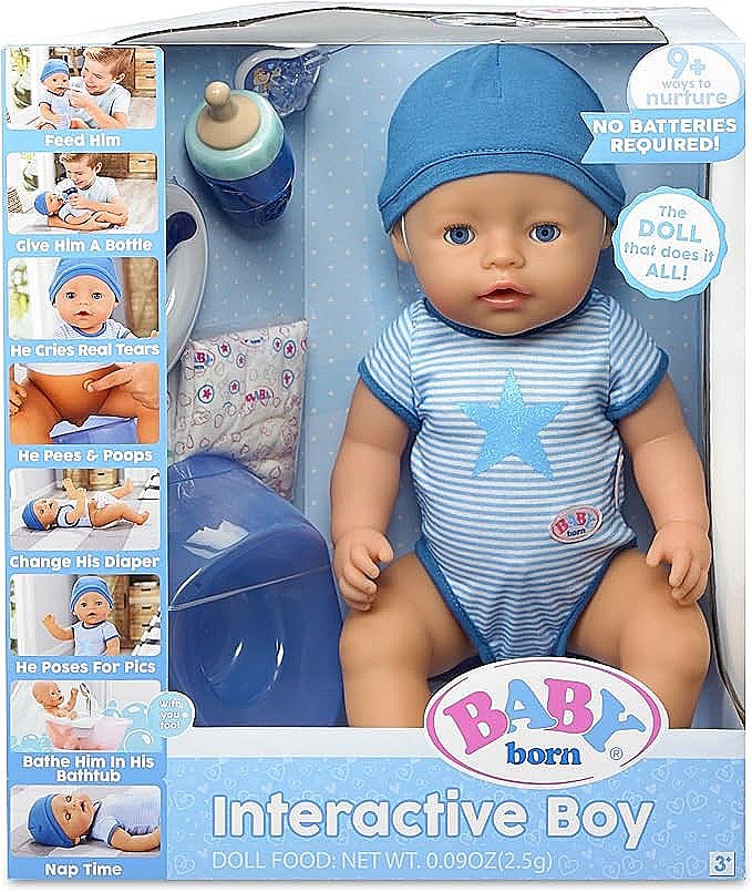 Baby Born Interactive Boy Doll-���� ����� ����� ����������� 