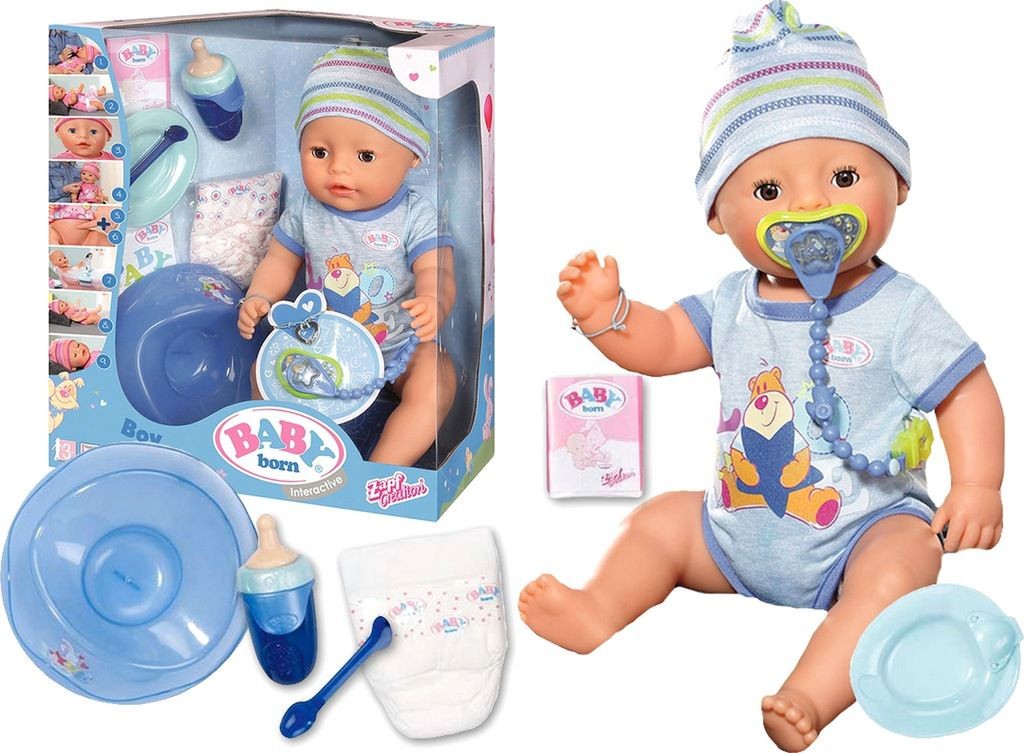 Baby Born Interactive Boy Doll-���� ����� ����� ����������� 