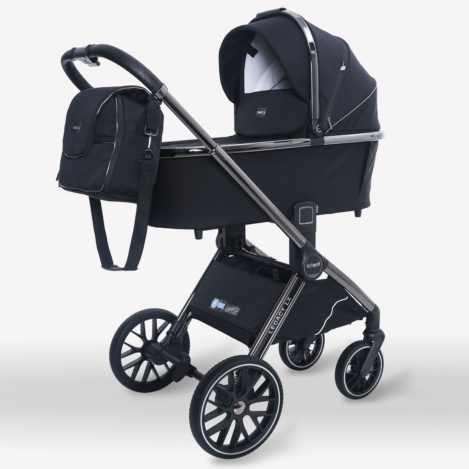 עגלת LEGACY lX הכוללת 5 חלקים-אינפנטי-שחור רוז גולד עגלת LEGACY lX הכוללת 5 חלקים-אינפנטי-שחור רוז גולד