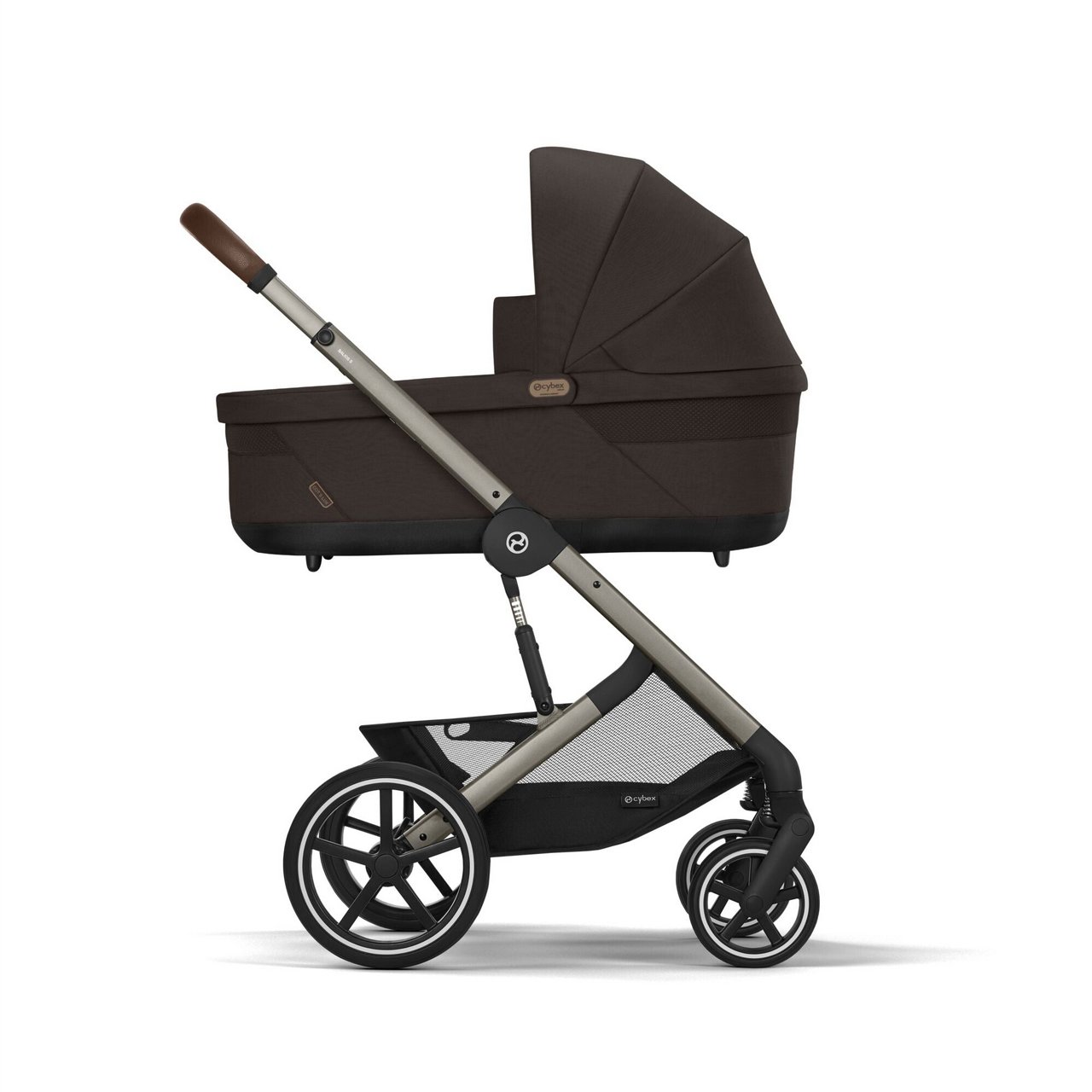 עגלת תינוק משולבת - טיולון ועריסה Balios TS5 בצבע Chocolate Brown , עם סל-קל Cloud G עגלת תינוק משולבת - טיולון ועריסה Balios TS5 בצבע Chocolate Brown , עם סל-קל Cloud G