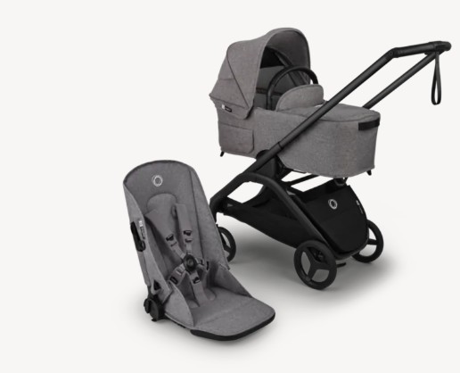 בוגבו דרגונפליי פלוס-Bugaboo Dragonfly Plus- בדים אפור מלאנג', גגון ורוד דאסטי בוגבו דרגונפליי פלוס-Bugaboo Dragonfly Plus- בדים אפור מלאנג', גגון ורוד דאסטי