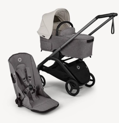 בוגבו דרגונפליי פלוס-Bugaboo Dragonfly Plus- בדים אפור מלאנג', גגון שחור בוגבו דרגונפליי פלוס-Bugaboo Dragonfly Plus- בדים אפור מלאנג', גגון שחור